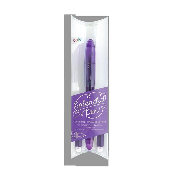 Ooly Splendid Fountain 1 Pen  3 Refills Purple 132074